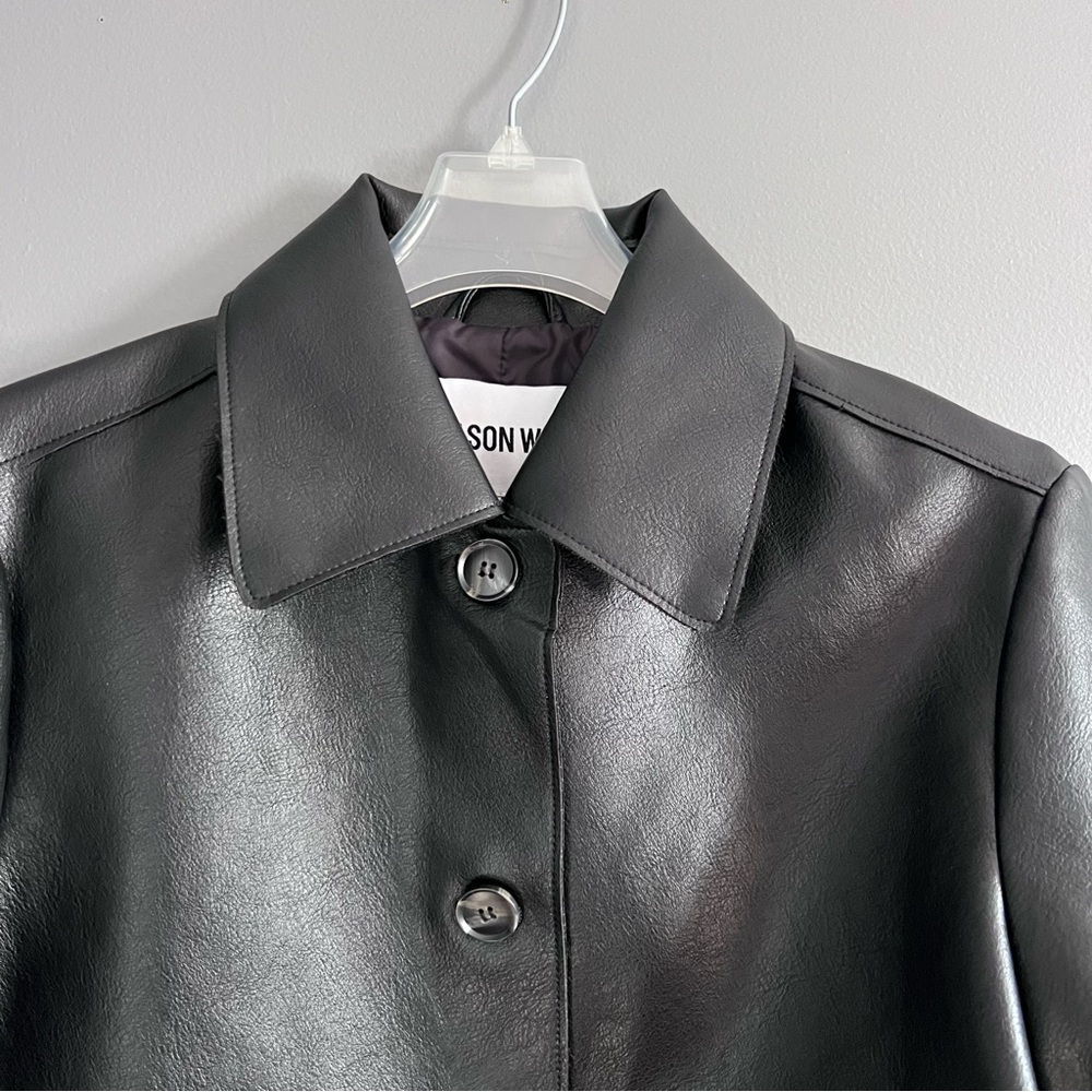 Jason Wu Black Faux Leather Jacket - Picture 4 of 11